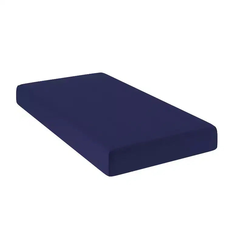 Matelas en mousse à mémoire de forme bleu résistant à l'eau avec housse à fermeture éclair