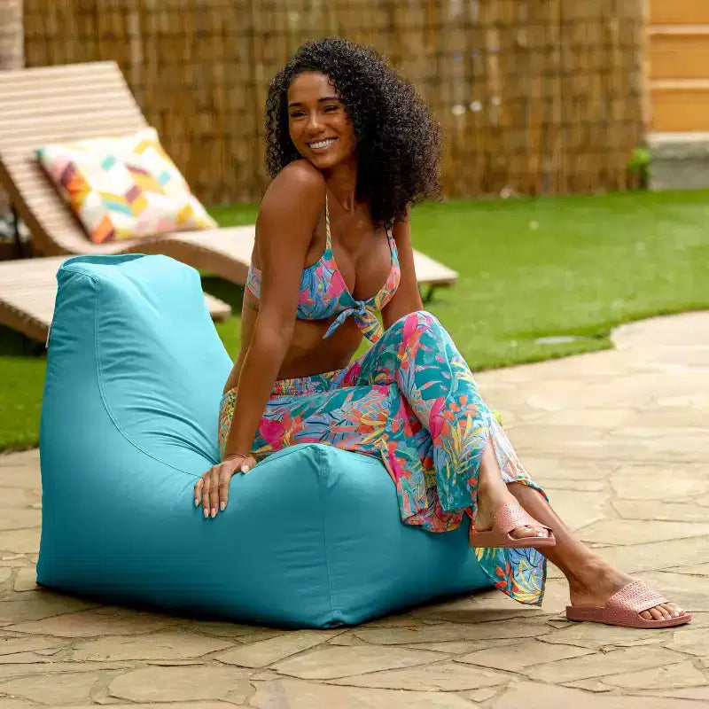 Chaise de patio en pouf d'extérieur et chaise longue de piscine