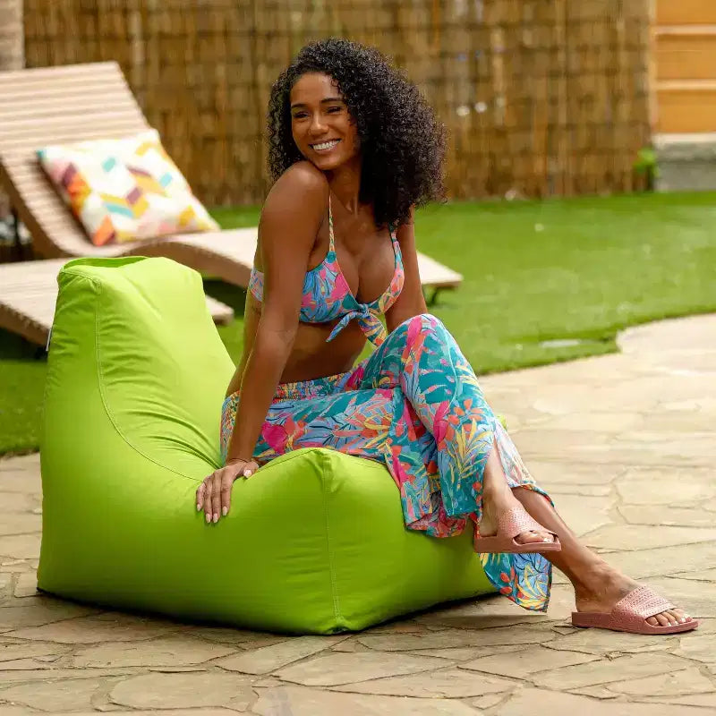 Chaise de patio en pouf d'extérieur et chaise longue de piscine