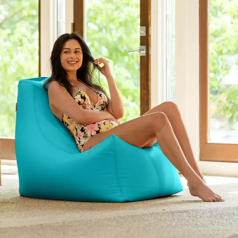 Chaise de patio en pouf d'extérieur et chaise longue de piscine