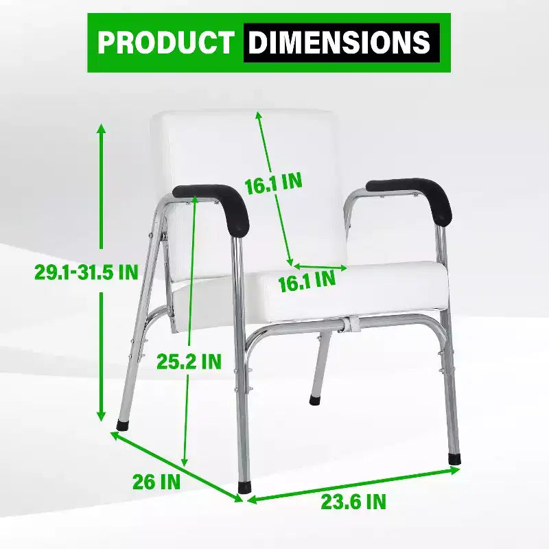 Fauteuil de lavage, Fauteuil de salon, Fauteuil de barbier avec accoudoir en similicuir