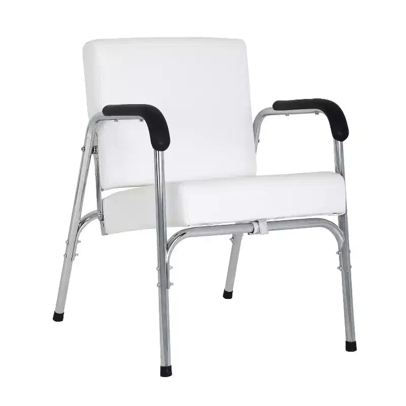 Fauteuil de lavage, Fauteuil de salon, Fauteuil de barbier avec accoudoir en similicuir
