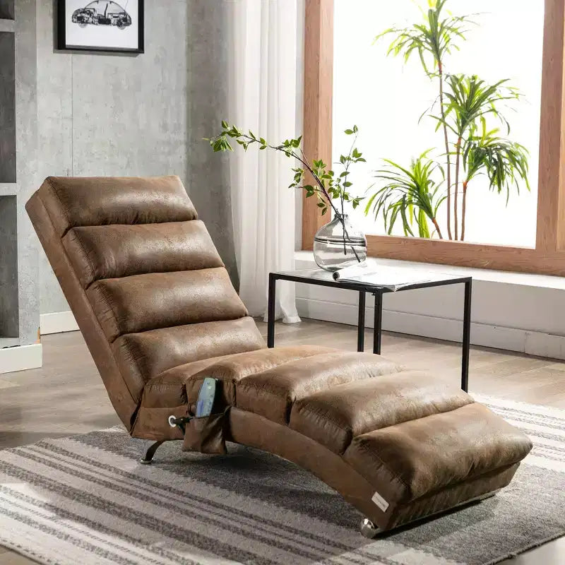 Fauteuil de relaxation avec télécommande, Ergonomique, électrique avec 5 modes de massage, pour bureau, en lin