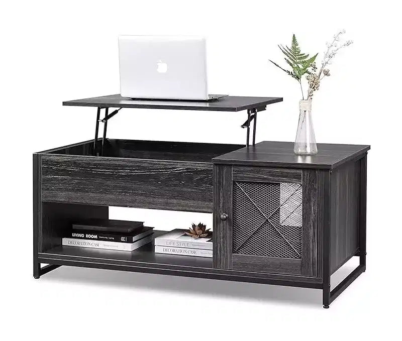 Coffee Table, 41.7 Lift Top Coffee Table with Storage Cabinet and Hidden Compartment, Wood Center Table for Living Room
