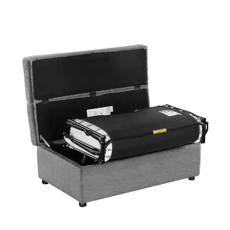Lit Ottoman Convertible une place avec Matelas - Lit d'appoint peu encombrant pour Salon et Appartement