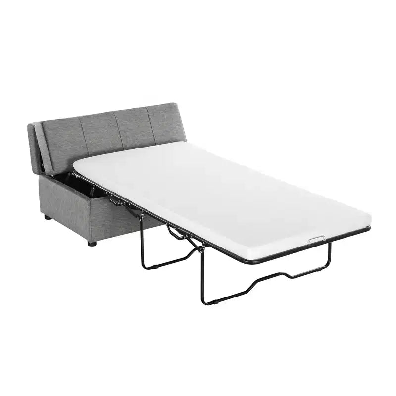 Lit Ottoman Convertible une place avec Matelas - Lit d'appoint peu encombrant pour Salon et Appartement