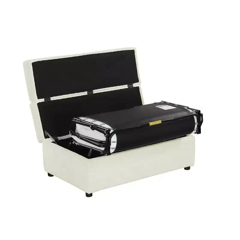 Lit Ottoman Convertible une place avec Matelas - Lit d'appoint peu encombrant pour Salon et Appartement