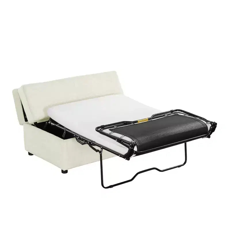 Lit Ottoman Convertible une place avec Matelas - Lit d'appoint peu encombrant pour Salon et Appartement
