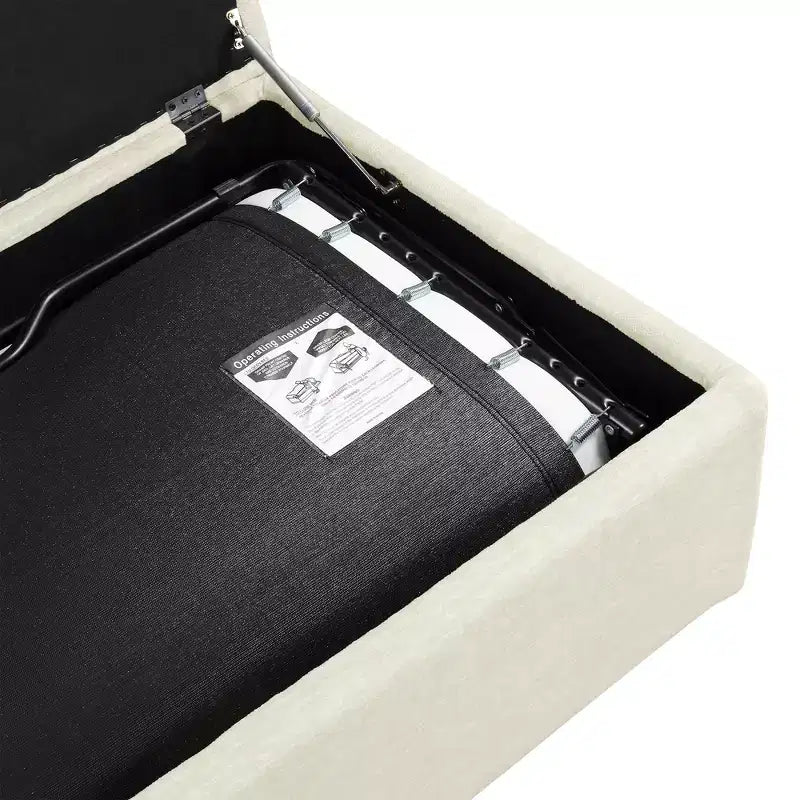 Lit Ottoman Convertible une place avec Matelas - Lit d'appoint peu encombrant pour Salon et Appartement