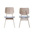 New Classic Furniture,Oscar Wood Back Dining Chair (Set of 2), White Ash