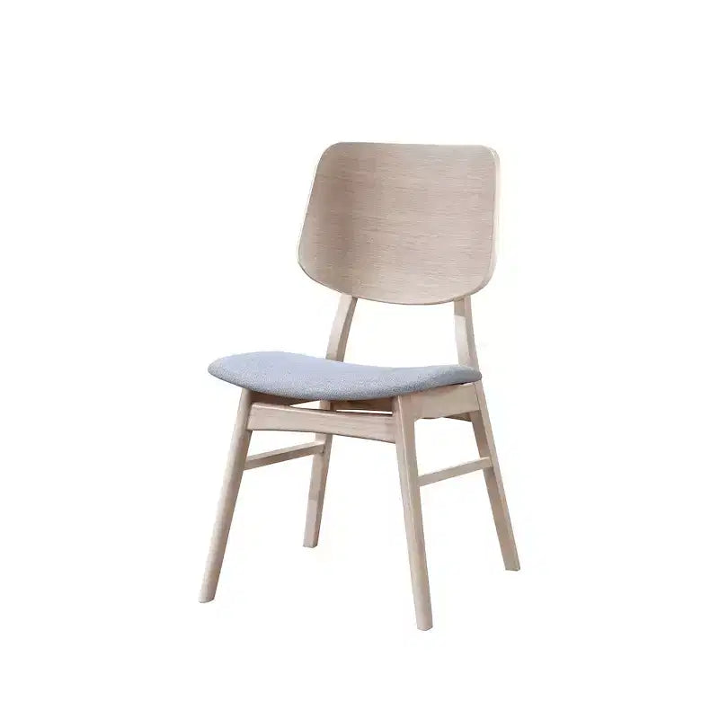 New Classic Furniture, Chaise de salle à manger Oscar à dossier en bois (lot de 2), Frêne blanc