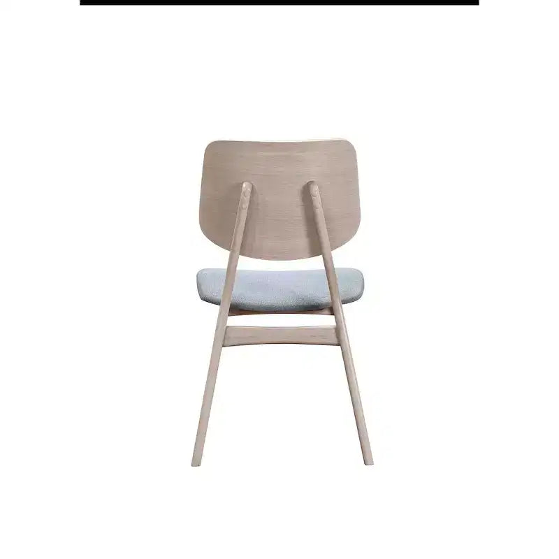 New Classic Furniture, Chaise de salle à manger Oscar à dossier en bois (lot de 2), Frêne blanc