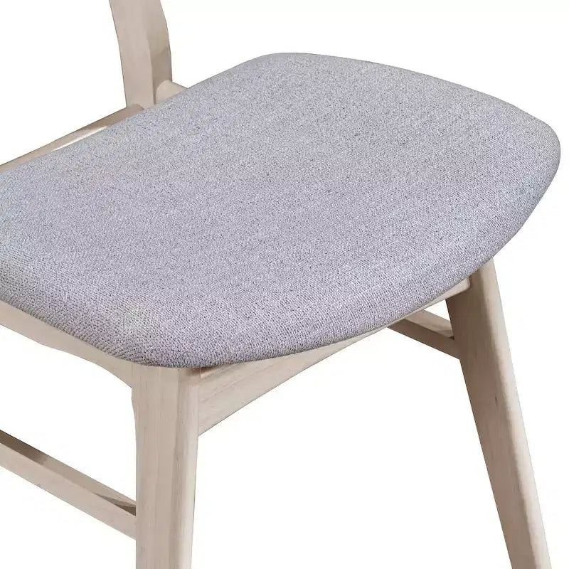 New Classic Furniture, Chaise de salle à manger Oscar à dossier en bois (lot de 2), Frêne blanc