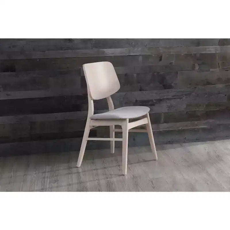 New Classic Furniture, Chaise de salle à manger Oscar à dossier en bois (lot de 2), Frêne blanc