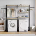 Over-the-Washer Shelf, 5-Tier Dryer Storage Shelf with Adjustable Height, Bathroom Shelf, Space-Saving Storage for Bathroom, Laundry Room