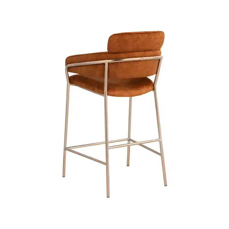 Tabouret de bar en velours