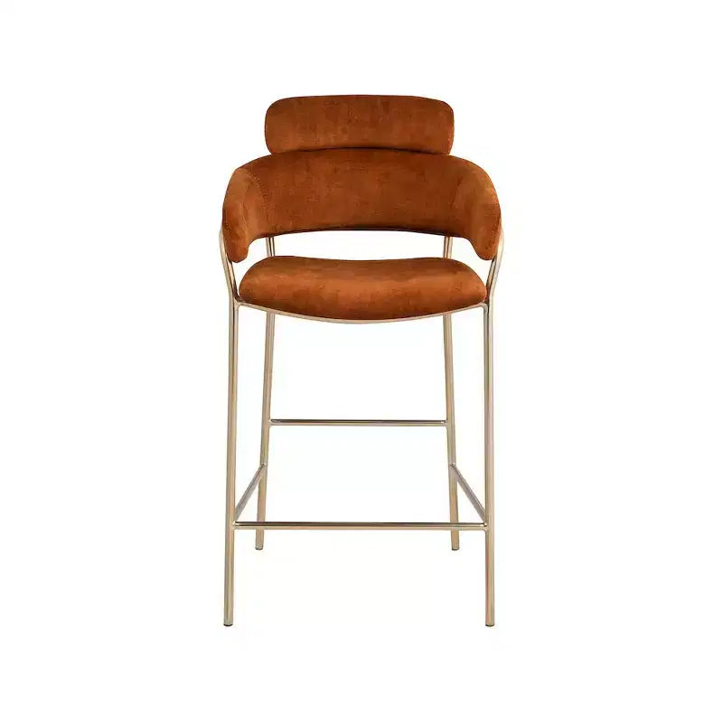 Tabouret de bar en velours