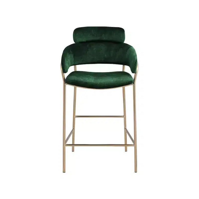 Tabouret de bar en velours