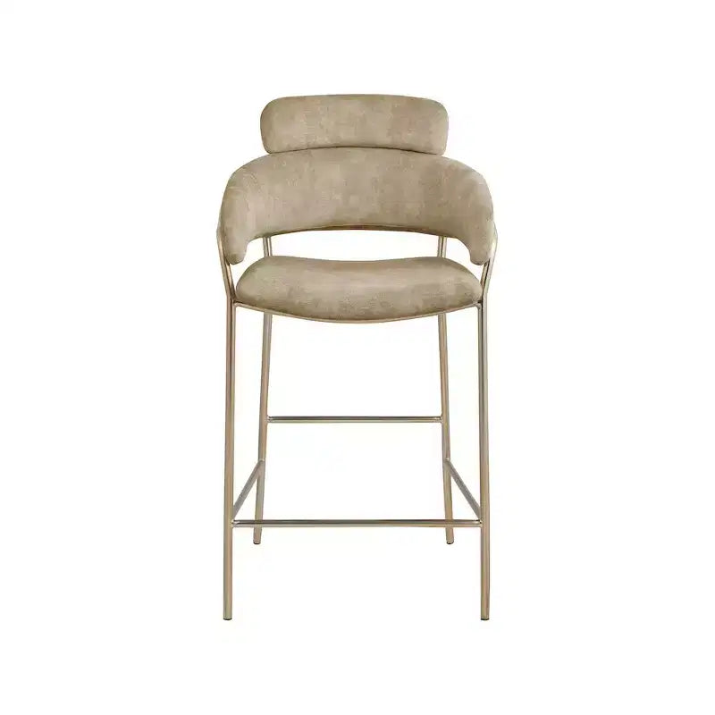 Tabouret de bar en velours
