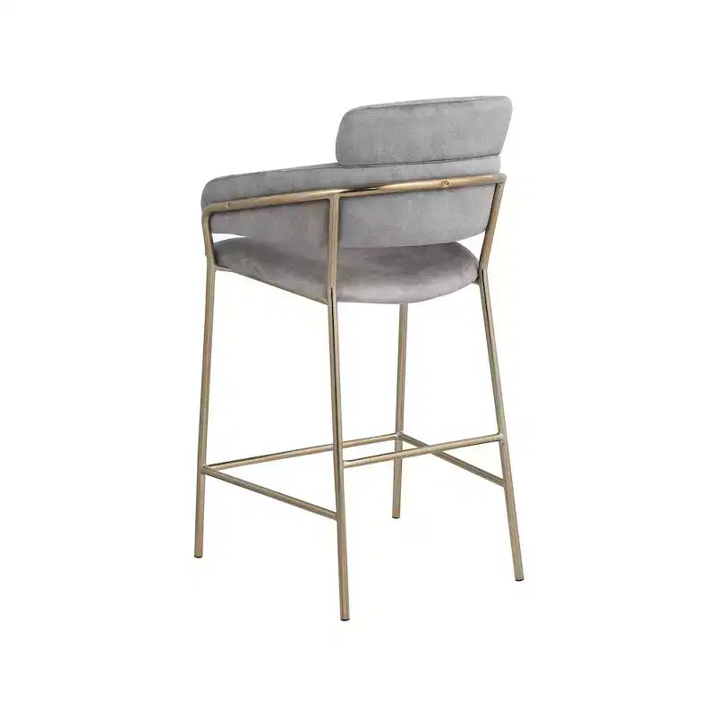 Tabouret de bar en velours