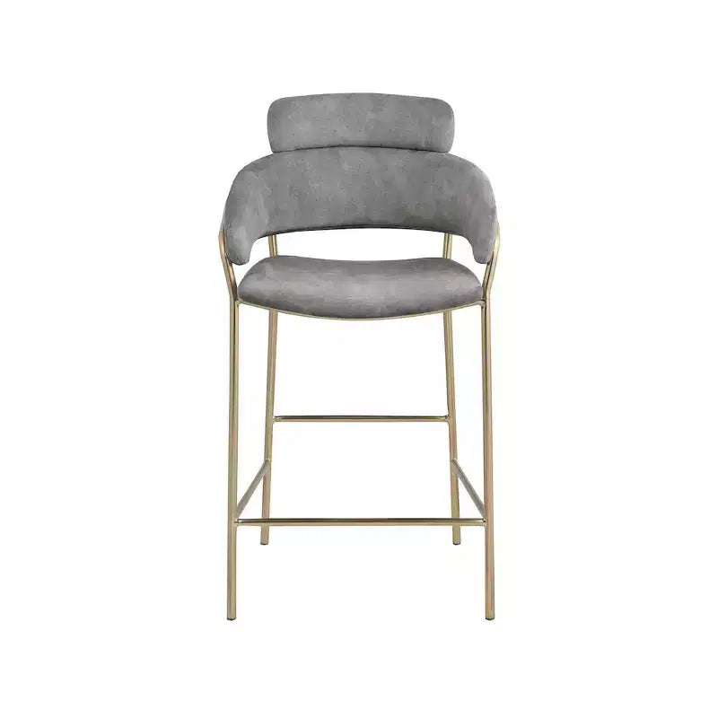 Tabouret de bar en velours