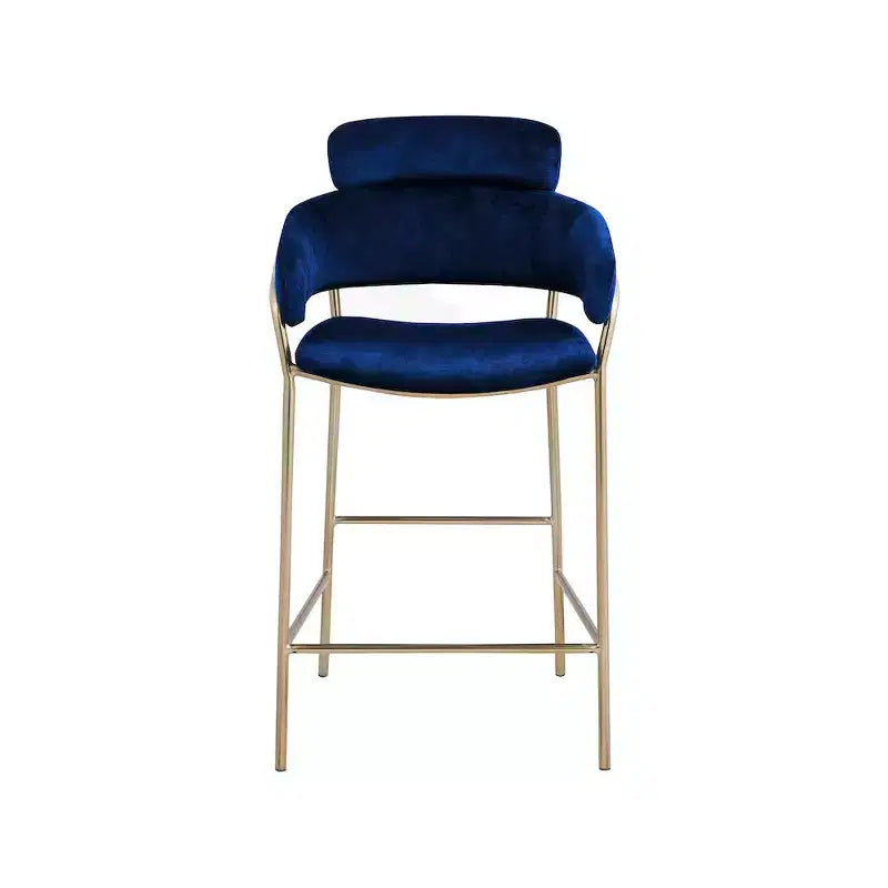 Tabouret de bar en velours