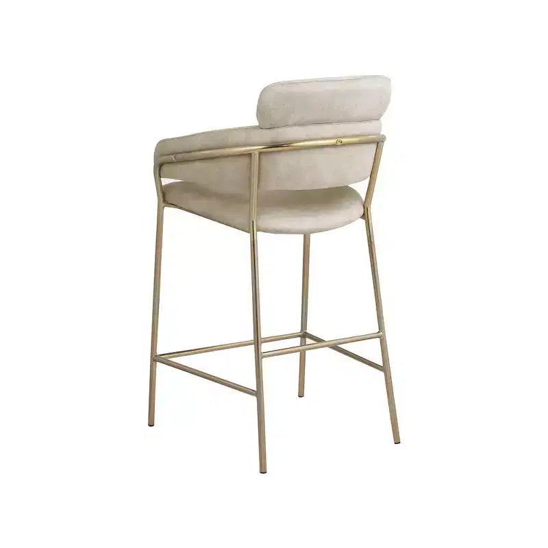 Tabouret de bar en velours