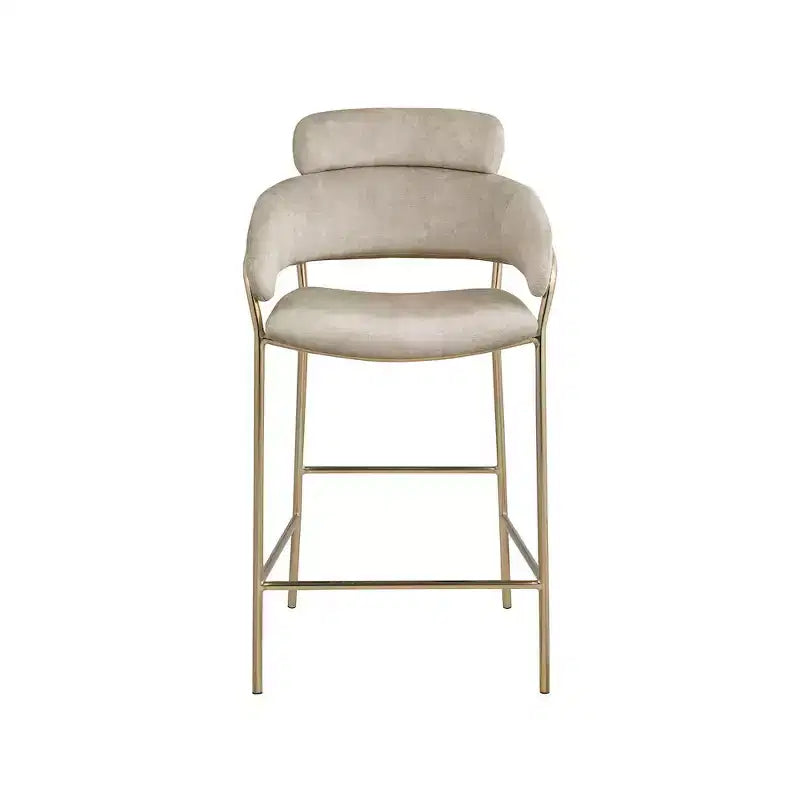 Tabouret de bar en velours