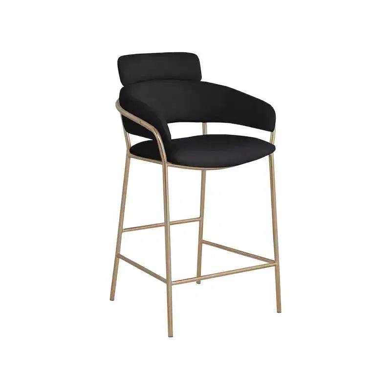 Tabouret de bar en velours