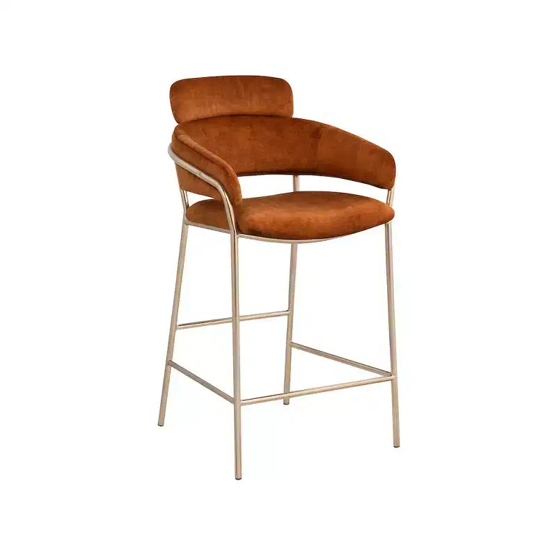 Tabouret de bar en velours