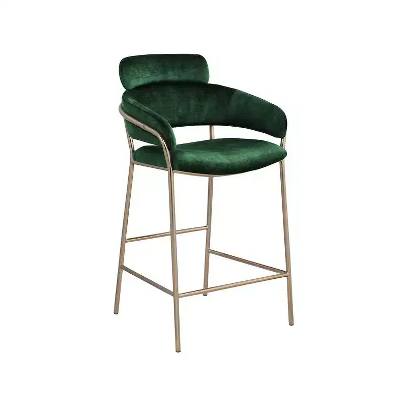Tabouret de bar en velours