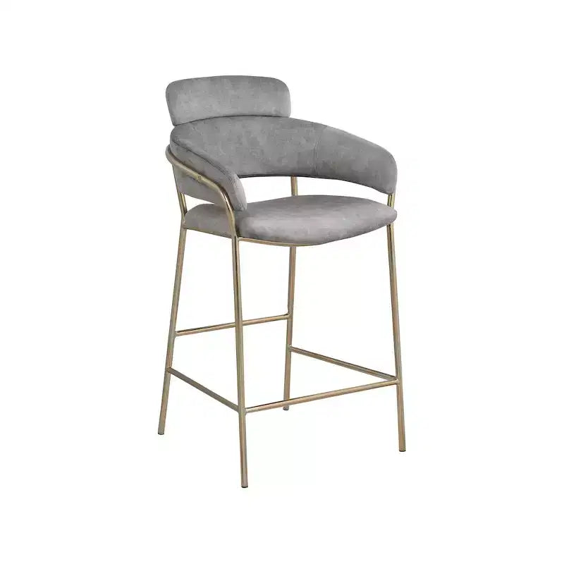 Tabouret de bar en velours
