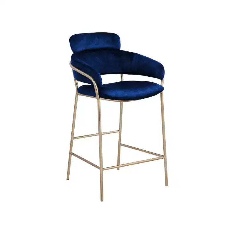 Tabouret de bar en velours