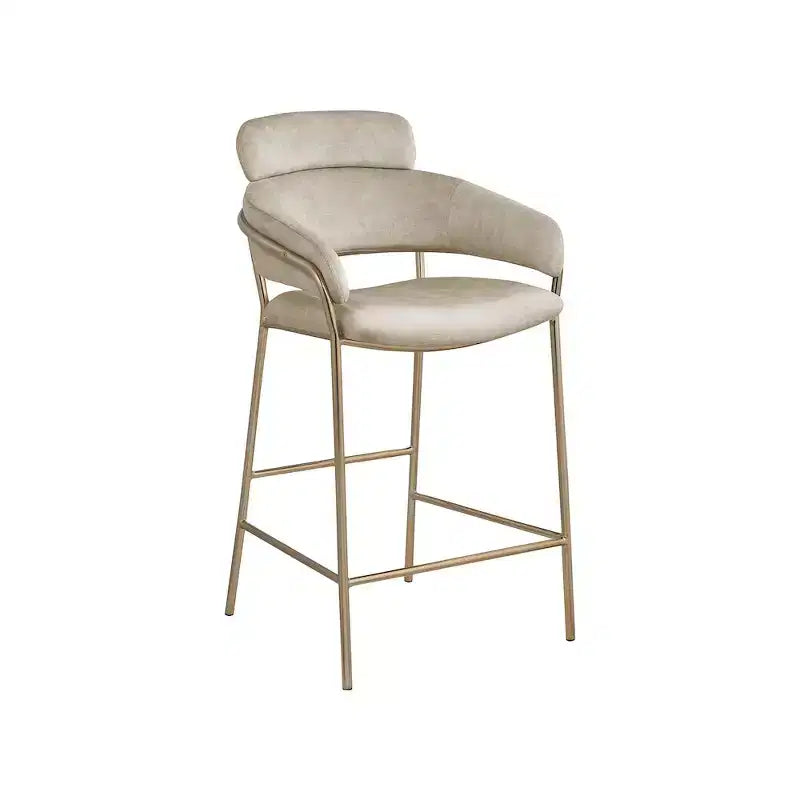 Tabouret de bar en velours
