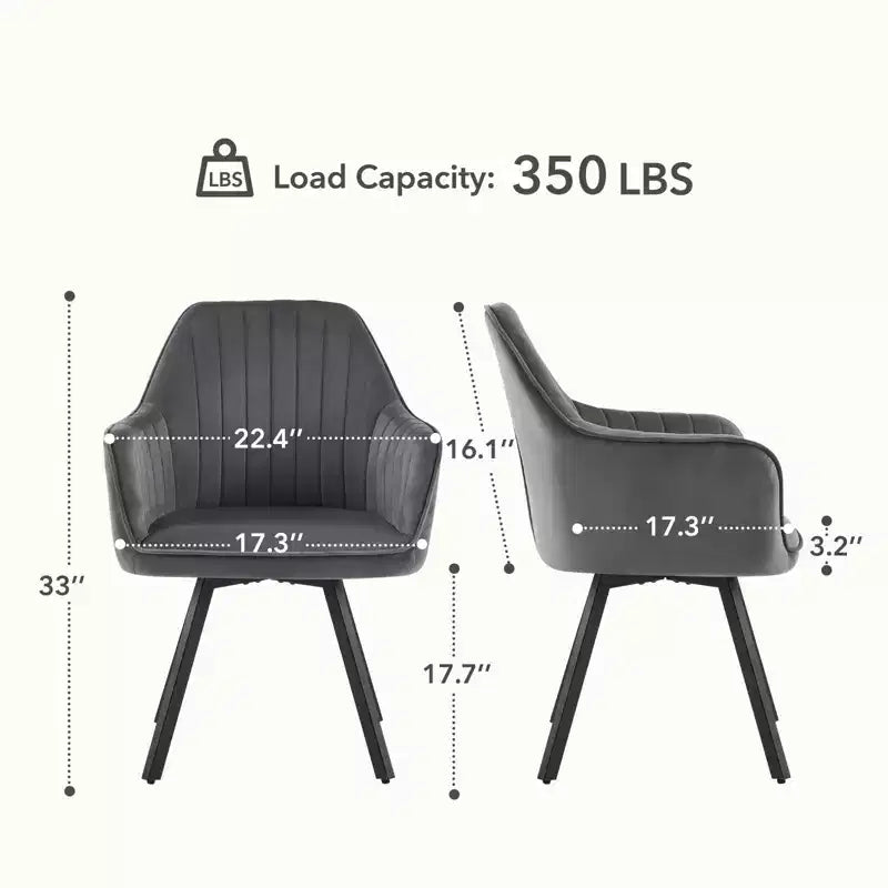 Lot de 2 chaises de salle à manger du milieu du siècle avec accoudoirs